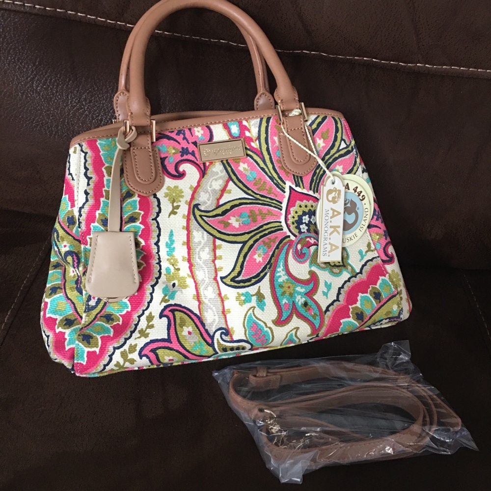 Spartina NEW!!!!! Salt Meadow Grace Satchel - Picture 6 of 11
